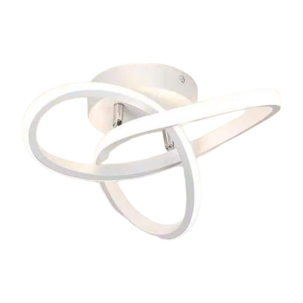 Modern Semi-Flush LED Ceiling Light 4500K Daylight White Curved Design for Bedroom Bathroom Kitchen price history on PriceWatchPro