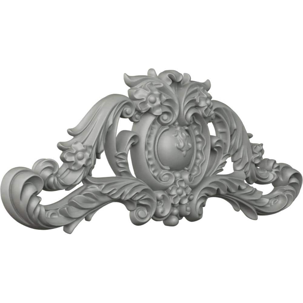 Modena 12'' H x 30.5'' W White Polyurethane Architectural Onlay