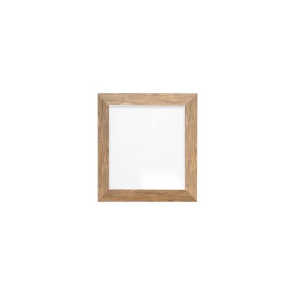 BrandtWorks Brown Barnwood Framed Wall Mirror 25.5 in. W x 27.5 in. H
