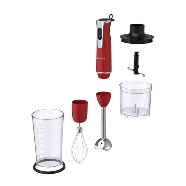 Galanz 2-Speed Retro Red Immersion Blender with Whisk and - The Home Depot