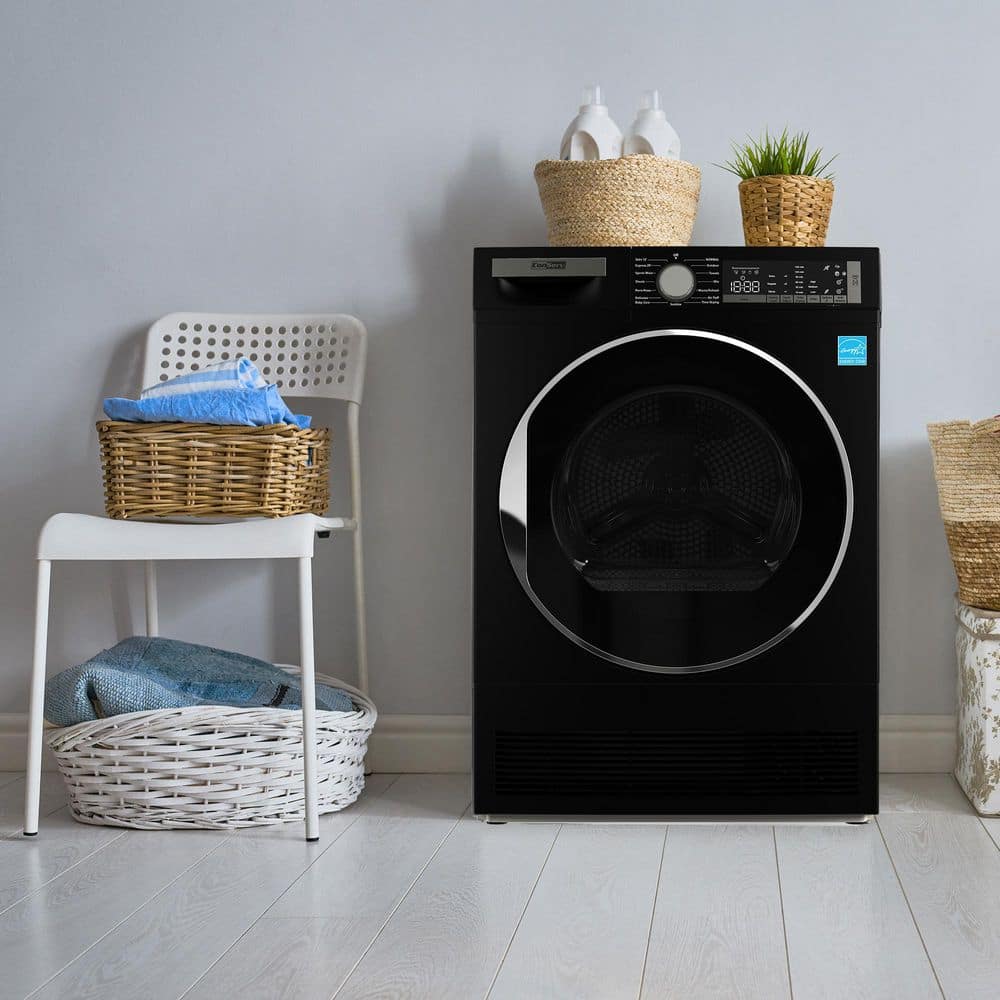 4 cu. ft. 240-Volt Condenser Sani Refresh ventless Dryer in Matte Black ENERGY STAR