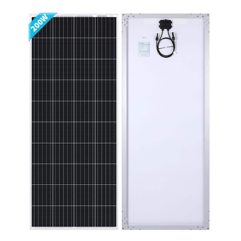  Renogy Solar Panel 100 Watt 12 Volt, High-Efficiency  Monocrystalline PV Module Power Charger for RV Marine Rooftop Farm Battery  and Other Off-Grid Applications, RNG-100D-SS, Single 100W : Patio, Lawn 