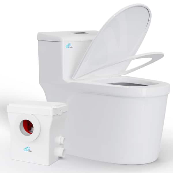 Macerating Toilet With 600w Macerator Pump (Two-Piece Toilets) | Standard  Bowl, Water Tank, Toilet Seat, Extension Pipe | Upflush Toilet For Basement