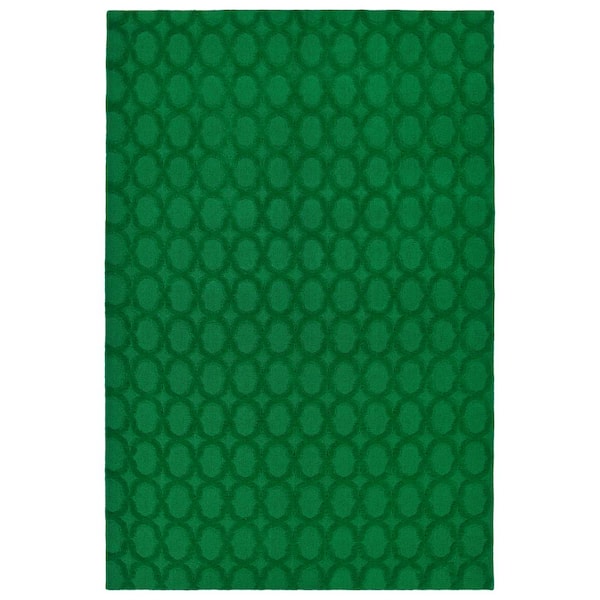 Garden Trellis Green 6 ft. x 9 ft. Indoor/Outdoor Area Rug