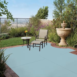 1 gal. #PFC-56 Pools of Blue Solid Color Flat Interior/Exterior Concrete Stain