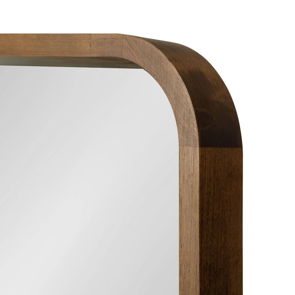 Rustic Brown Solid Poplar Wood 20"x30" Bathroom Vanity Mirror