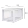 Sterilite 17.125 in. D x 24 in. W x 10.375 in. H 1-Compartment Plastic  Large Tall Modular Drawer 23758003 - The Home Depot