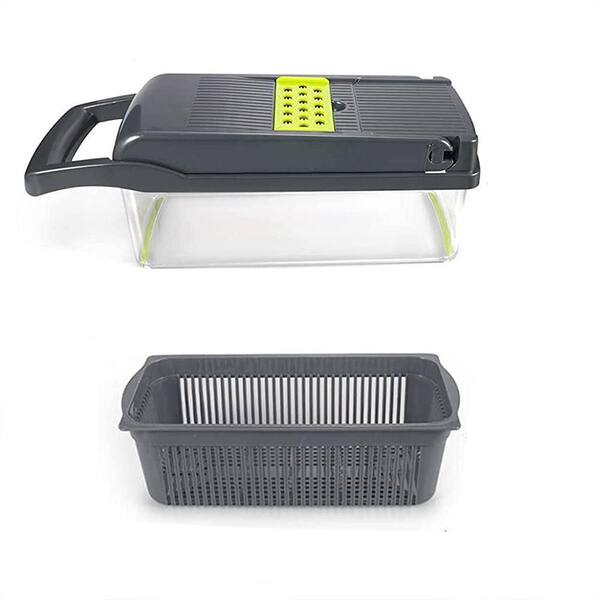 15 In 1 Vegetable Chopper Slicer With Container Fruit Dicer Veggie Kitchen Cutter Tools