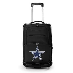 NFL Dallas Cowboys 21 in. Black Carry-On Rolling Softside Suitcase