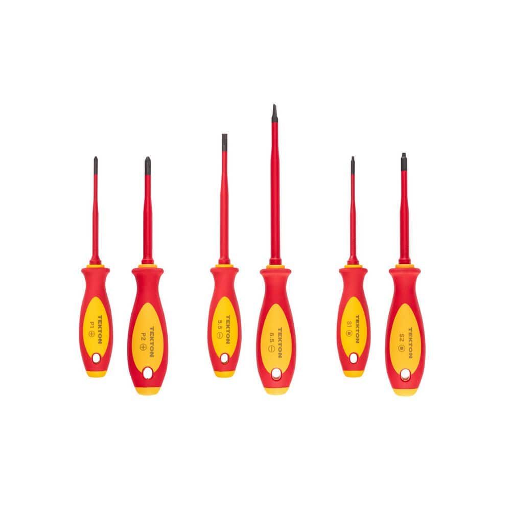 Phillips, Slotted, Square Insulated Screwdriver Set, 6-Piece (#1-#2,5.5-6.5 mm, #1-#2) price history on PriceWatchPro