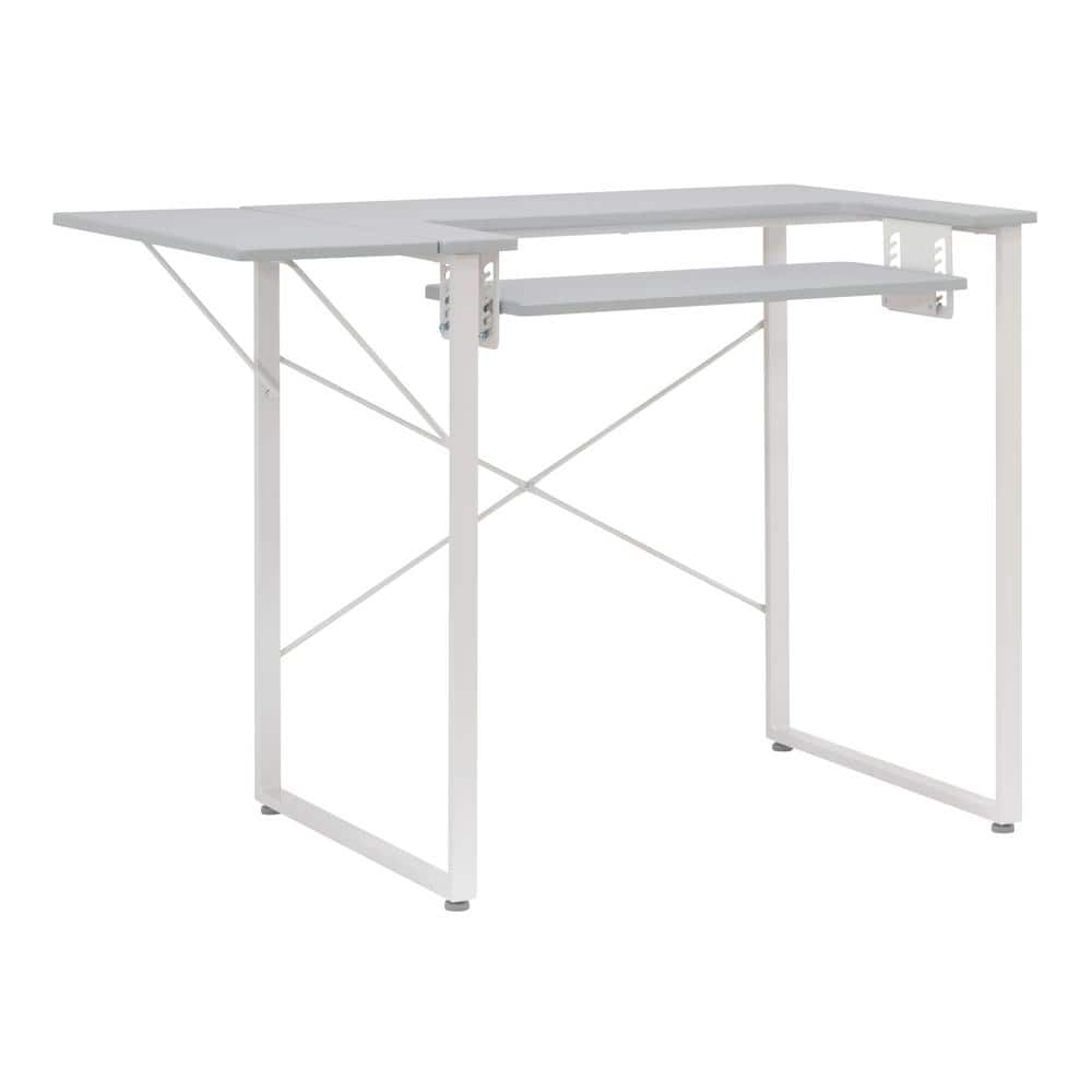 Sew Ready Alpha Sewing Table and LED Lamp in White and Grey