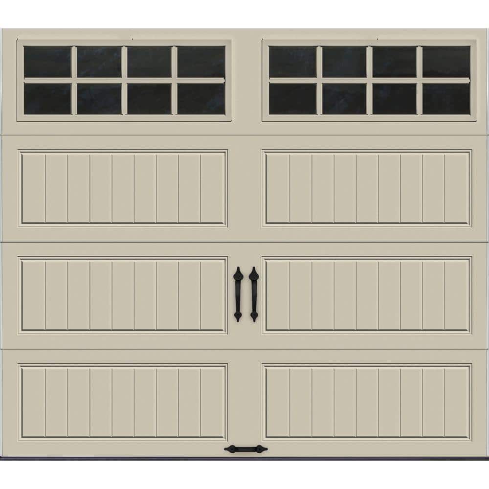 Gallery Steel Short Panel 9 ft x 7 ft Insulated 6.5 R-Value Desert Tan Garage Door with SQ24 Windows price history on PriceWatchPro