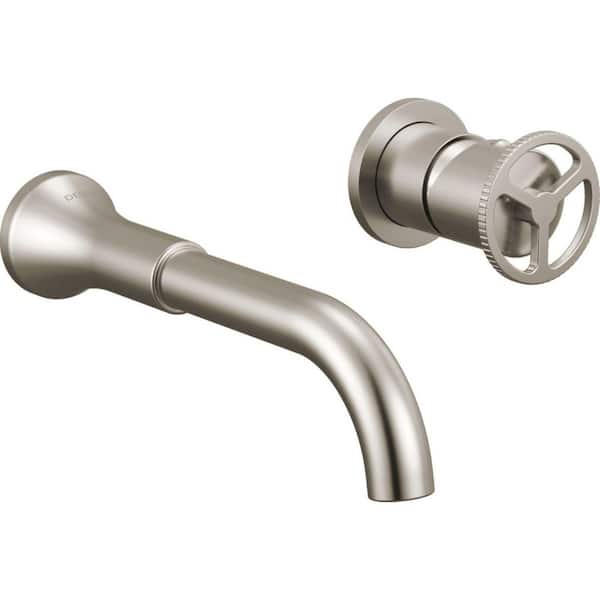 Trinsic Wheel 1-Handle Wall Mount Bathroom Sink Faucet Trim Kit in Stainless (Valve Not Included)