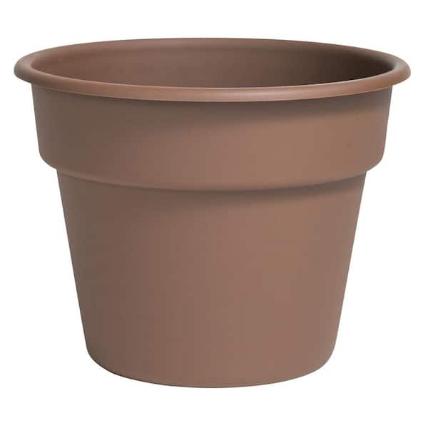 Bloem Dura Cotta 20 in. Chocolate Plastic Planter