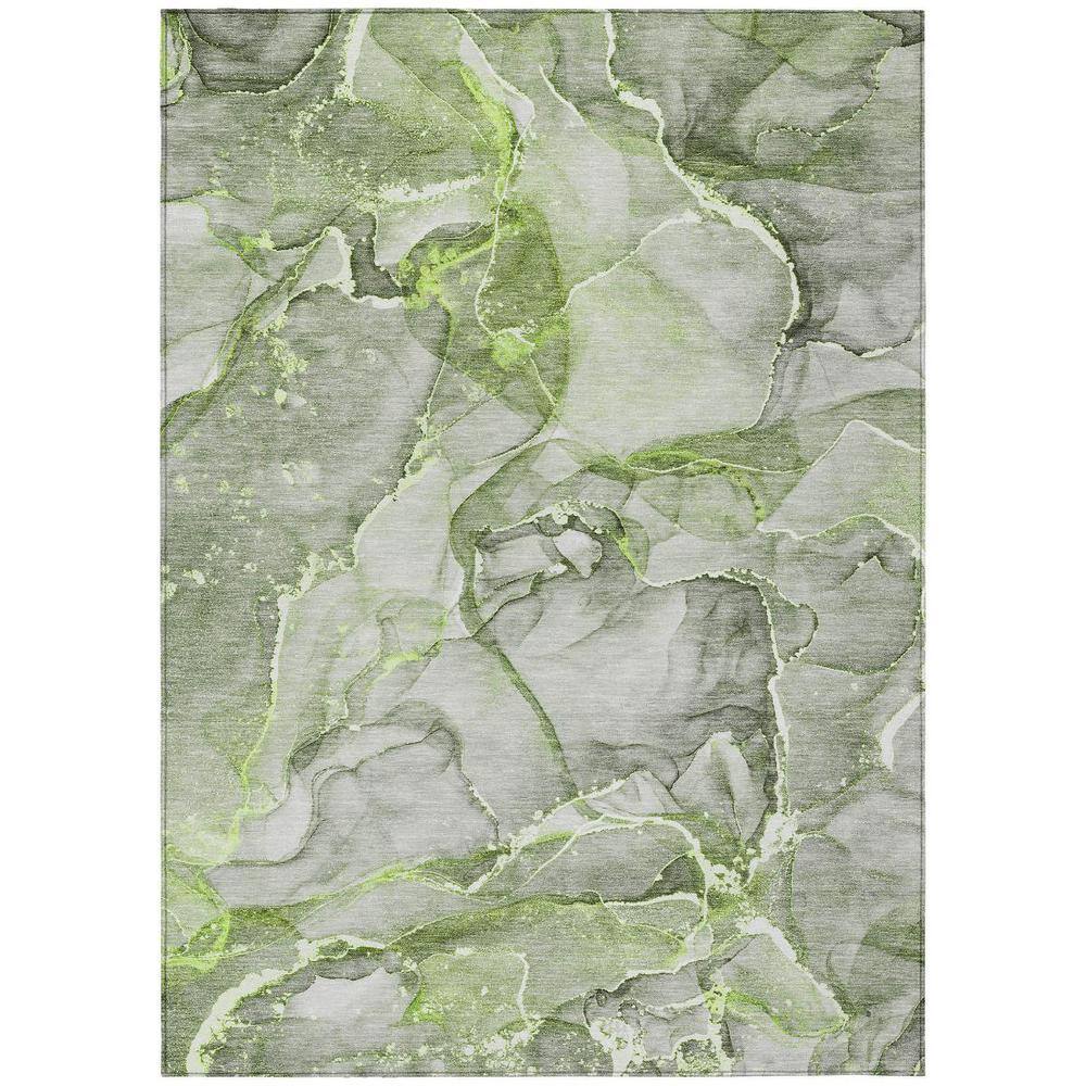 Green 3 ft. x 5 ft. Woven Abstract Polyester Rectangle Indoor/Outdoor Area Rug price history on PriceWatchPro