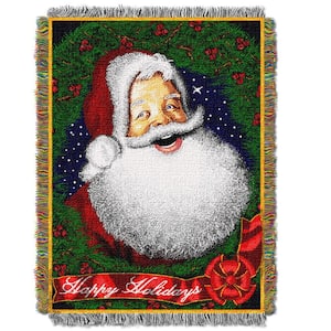 Howdy Santa Lic Holiday Tapestry Throw