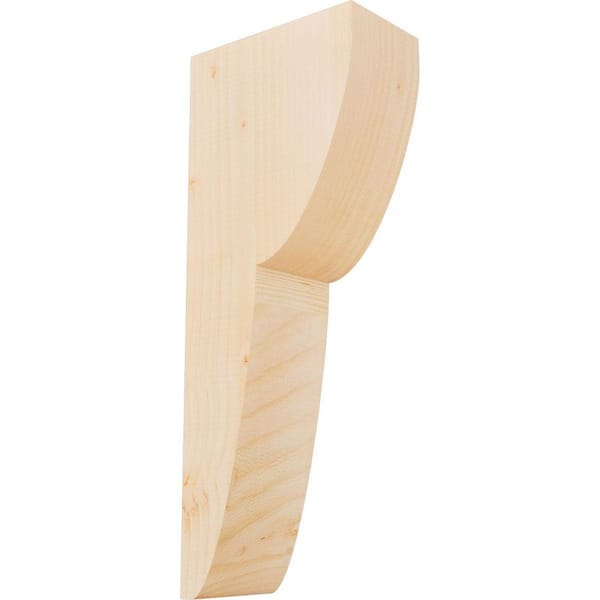 Ekena Millwork 5-1/2 in. x 10 in. x 26 in. Douglas Fir Crestline Smooth Corbel