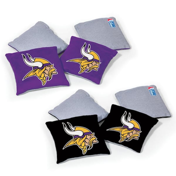 Wild Sports Minnesota Vikings 16 oz. Dual-Sided Bean Bags (8-Pack)  1-16188-SS117D - The Home Depot