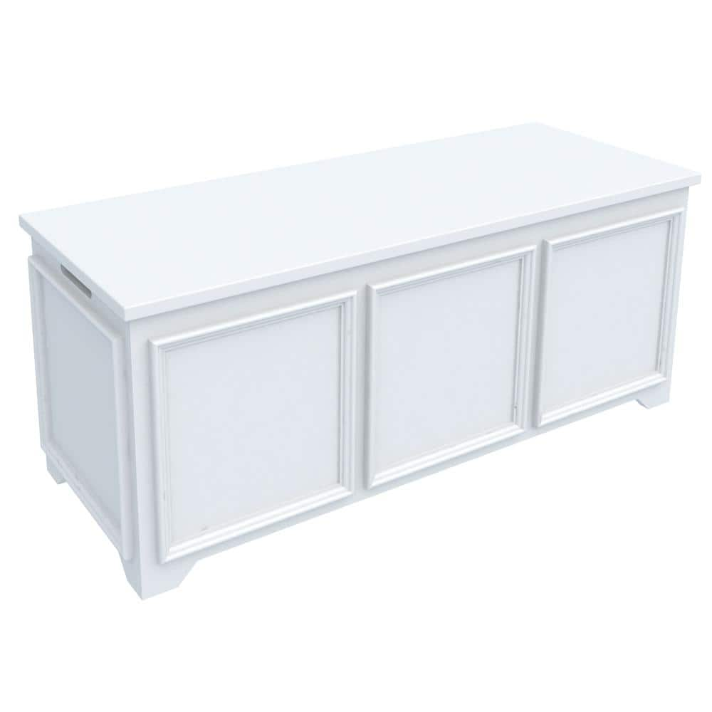 Home Decorators Collection Oxford White Storage Bench With File Storage Bf 25583 Wh The Home Depot