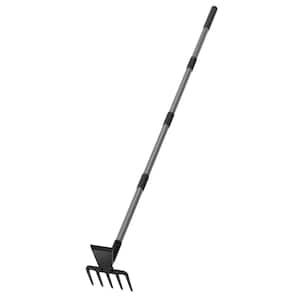 63 in. Steel Stirrup Hoe 2 in 1 Garden Hoe with Adjustable Metal Long Handle