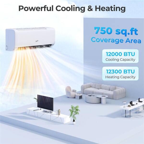 Costway 30k BTU 2 Zone 7K Plus 18K BTU Split Air Conditioner