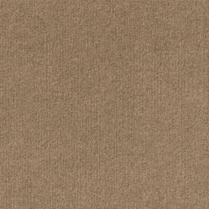 Peel and Stick Chestnut Ribbed 18 in. x 18 in. Residential Carpet Tile (16 Tiles/Case)