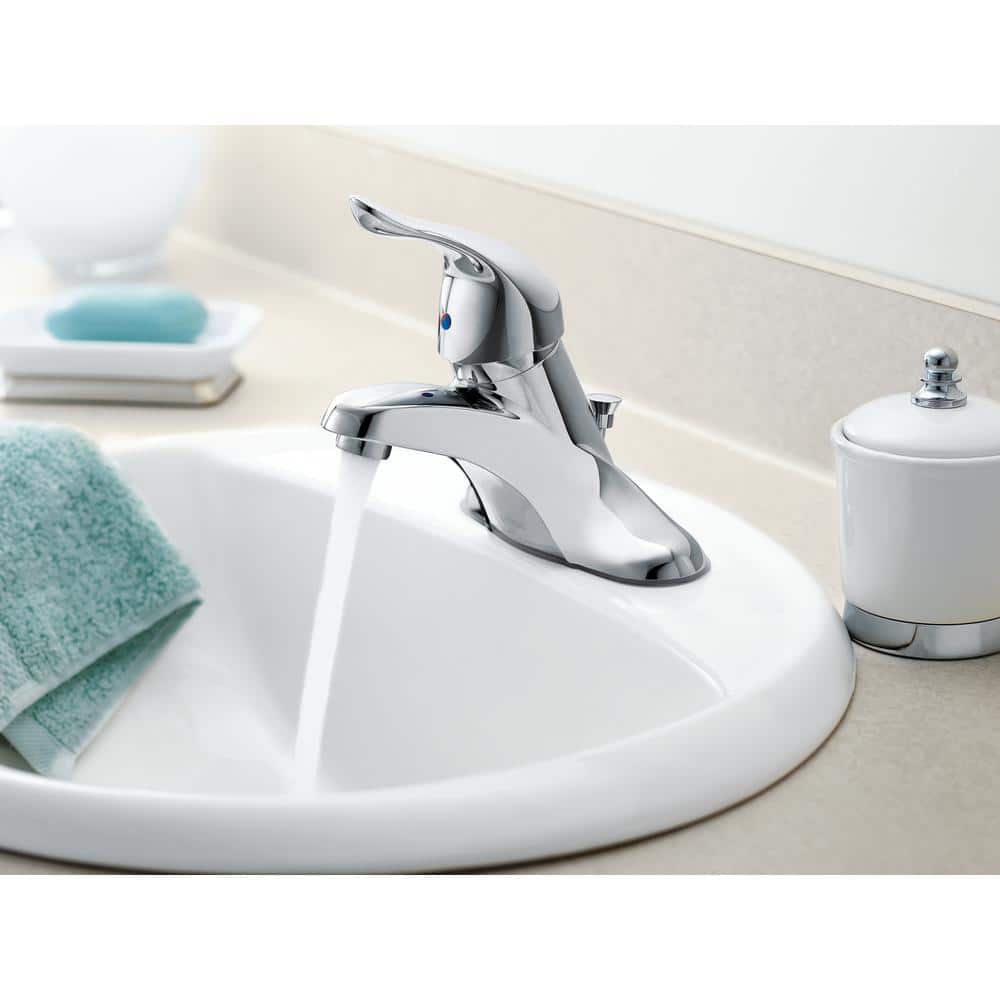 Chateau Chrome Single Handle Centerset Bathroom Faucet
