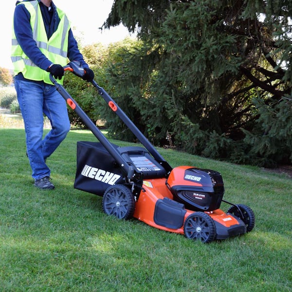 Echo DLM-2100C2 eFORCE 56V 21 in. Cordless Battery Walk Behind Push Lawn Mower with 5.0Ah Battery and Standard Charger