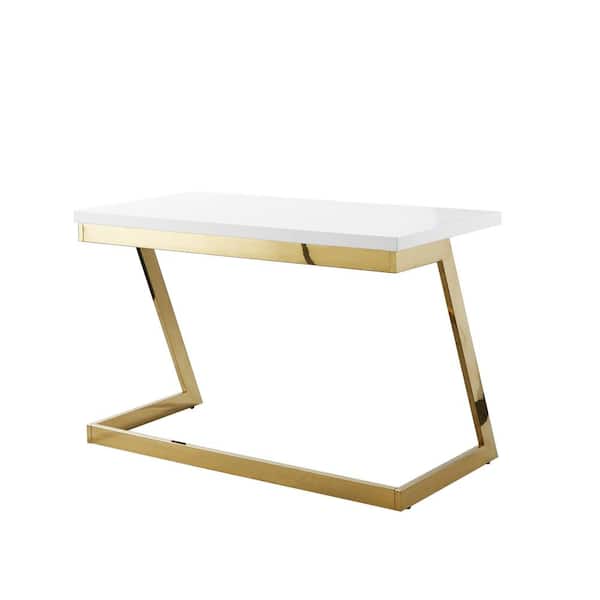 Chic White and Gold Desk Styling – the House of Grace