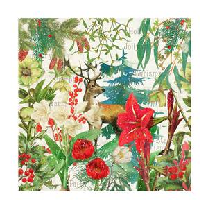 Unframed Home Cora Niele 'Christmas Florals' Photography Wall Art 18 in. x 18 in.