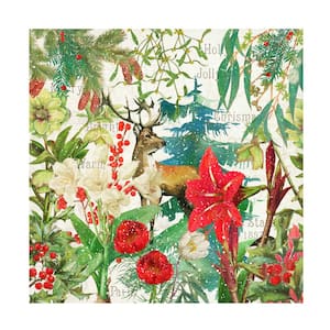 Unframed Home Cora Niele 'Christmas Florals' Photography Wall Art 35 in. x 35 in.