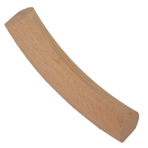Stair Parts 7124 Unfinished Red Oak 60° Up-Easing Handrail Fitting