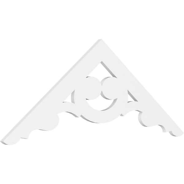 Ekena Millwork Robin 1 in. D x 22-1/2 in. W x 60 in. L Signature Urethane Gable Pediment