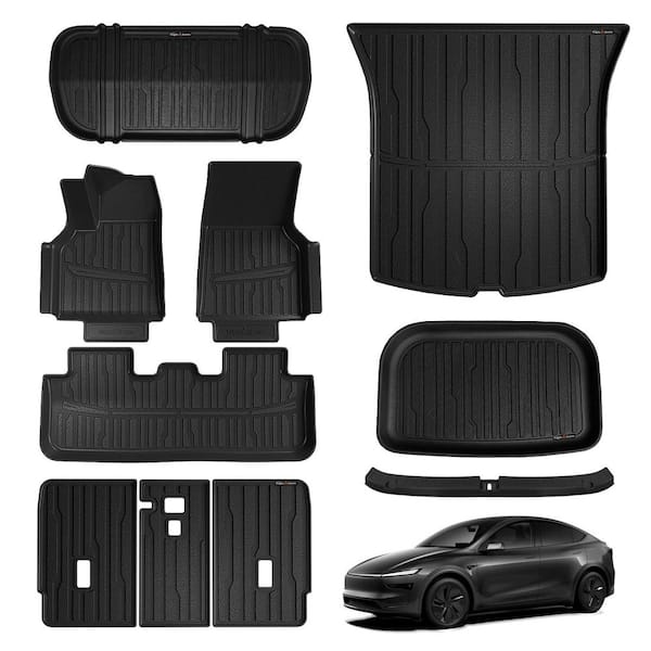 Heavy Duty 10PCS TPE Car Floor Mat Cargo Mat for Tesla Model Y