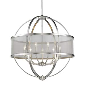 Colson PW 9-Light Pewter Chandelier