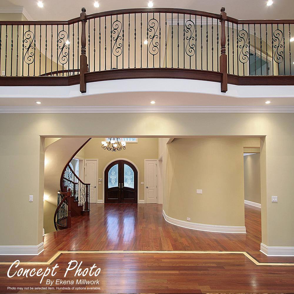 White 8.5" x 96" PVC Baseboard Moulding