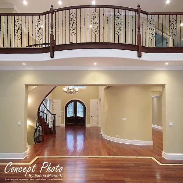 3-1/4 in. x 1/2 in. x 96 in. Base Moulding, PVC