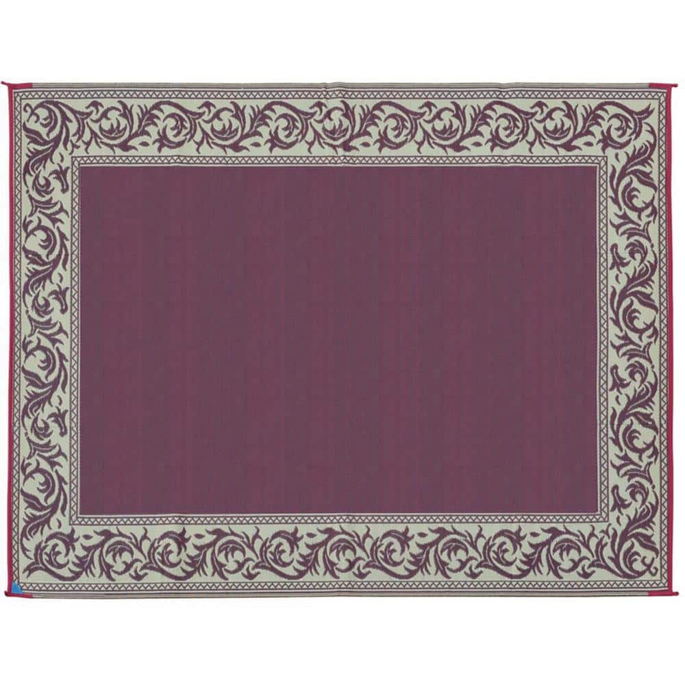 8 ft. x 20 ft. Classical Burgundy/Beige Reversible Mat price history on PriceWatchPro