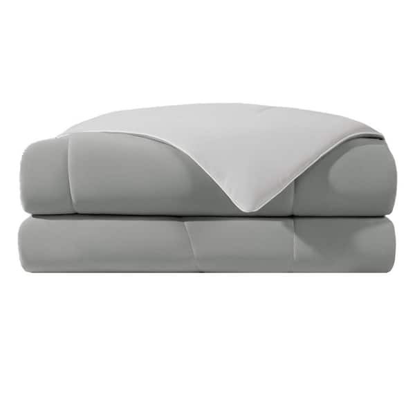 Afoxsos Cool Gray Queen Size Cooling Comforter with Advanced Cooling Technology Nylon