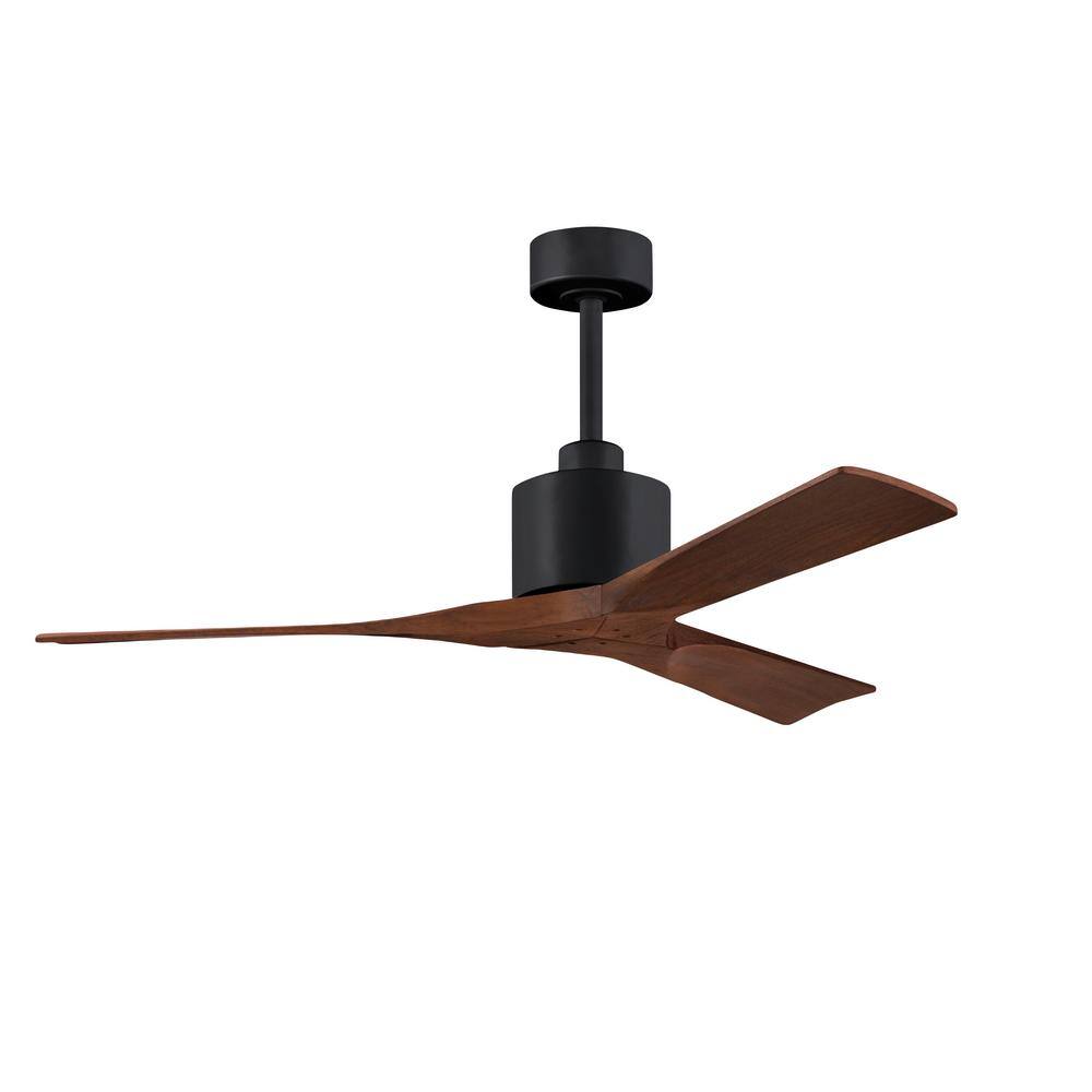 Matthews Fan Company Nan 52 in. Indoor Matte Black Ceiling Fan