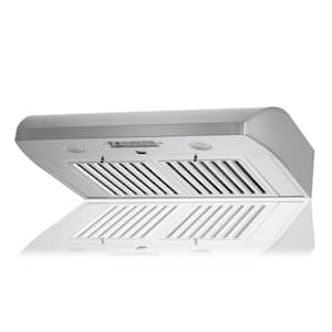 KOBE 30 in. 680 CFM Under Cabinet Range Hood in Stainless Steel with Flame and Temp Sensors
