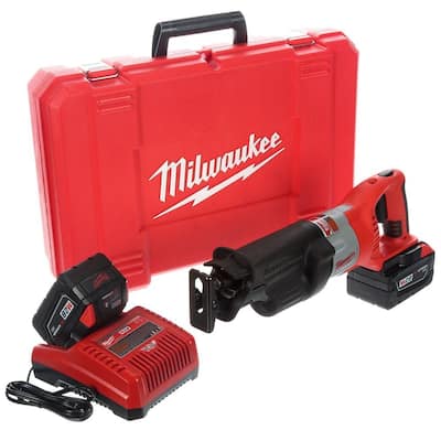 M28 28-Volt Lithium-Ion SAWZALL Cordless Reciprocating Saw Kit w/(2) 3.0Ah Batteries, Charger, Hard Case
