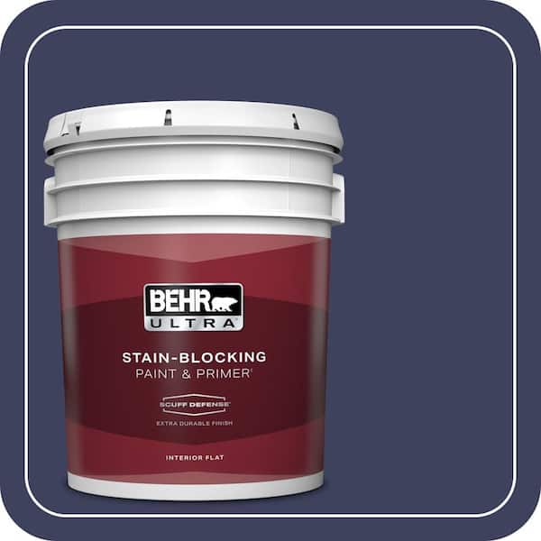 BEHR ULTRA 5 gal. Home Decorators Collection #HDC-MD-01 Majestic Blue Extra-Durable Flat Interior Paint & Primer