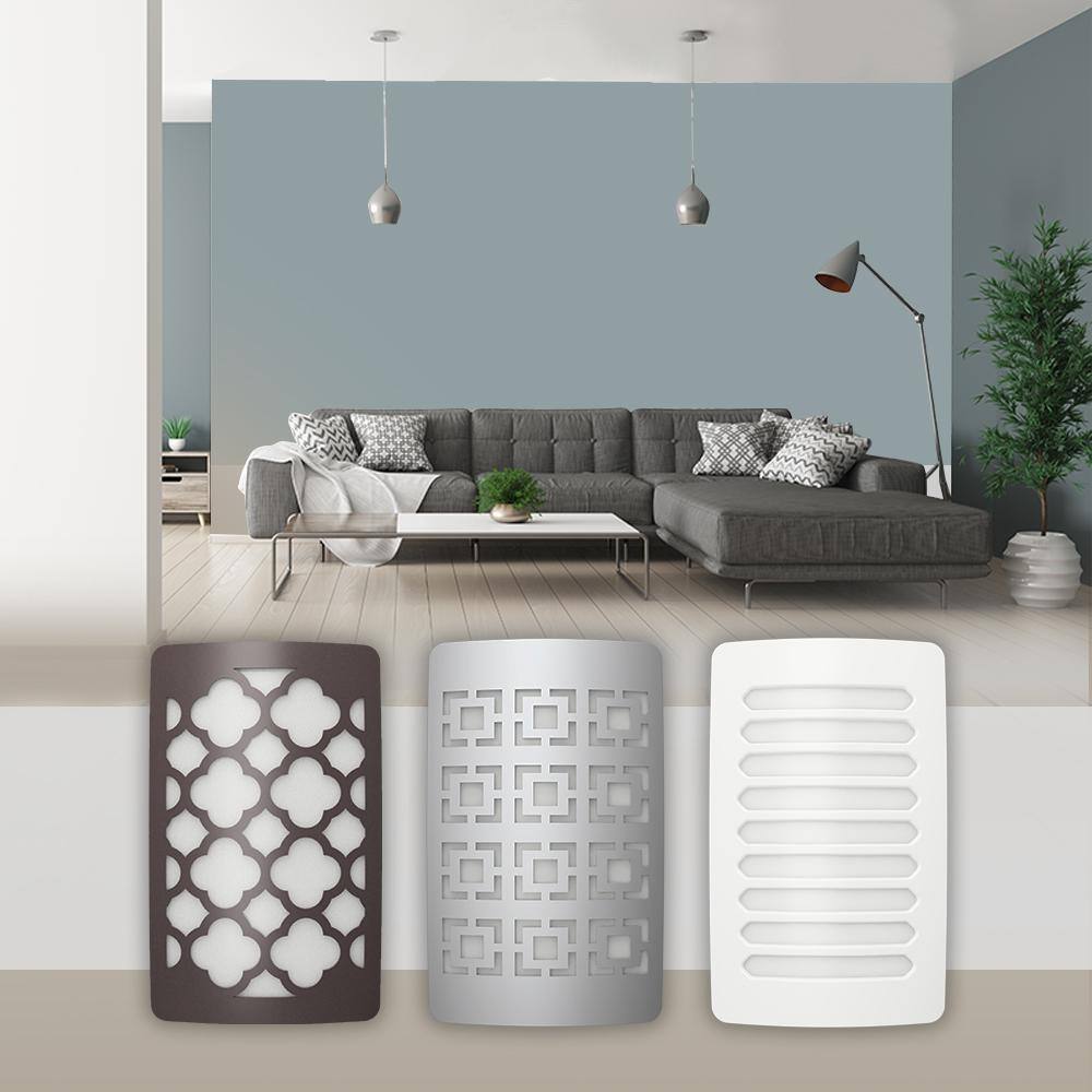 White Floral Pattern LED Night Light Cover