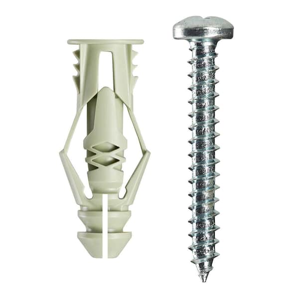 #12 Green Anchors with Screws (40-Pack)