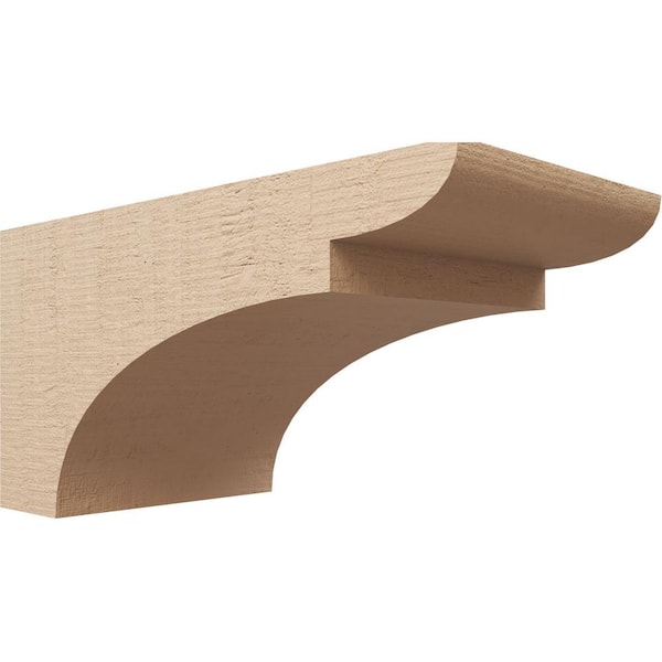Ekena Millwork 11 in. x 11 in. x 22 in. Wide Yorktown Rough Cedar Woodgrain TimberThane Corbel, Primed Tan