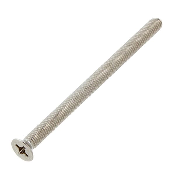 M6-1.0x90mm Stainless Steel Flat Head Phillips Drive Machine Screw 1-Piece