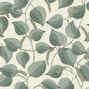 Alaia Green Leafy Vine Wallpaper