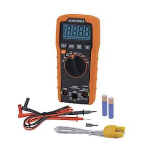 600 Volt Digital Multimeter, TRMS Auto-Ranging, Temp