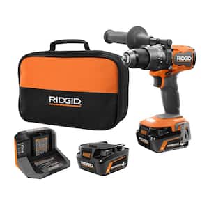 18V Brushless Cordless 1/2 in. Hammer Drill/Driver Kit with (2) 4.0 Ah MAX Output Batteries, 18V Charger, and Tool Bag